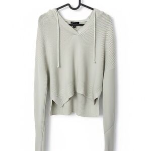 Sweaty Betty Sage Green Knit Hooded Pullover